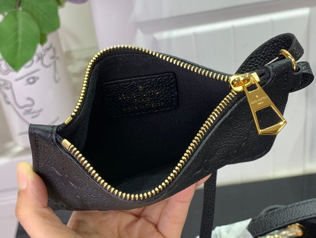 Looopix Luxury Denim Leather Bag in Black & Beige & Brown