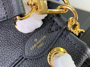 Looopix Luxury Denim Leather Bag in Black & Beige & Brown
