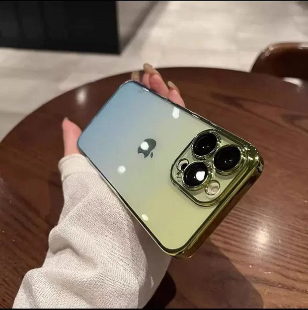 Looopix Luxury Gradient Color Transparent Phone Case