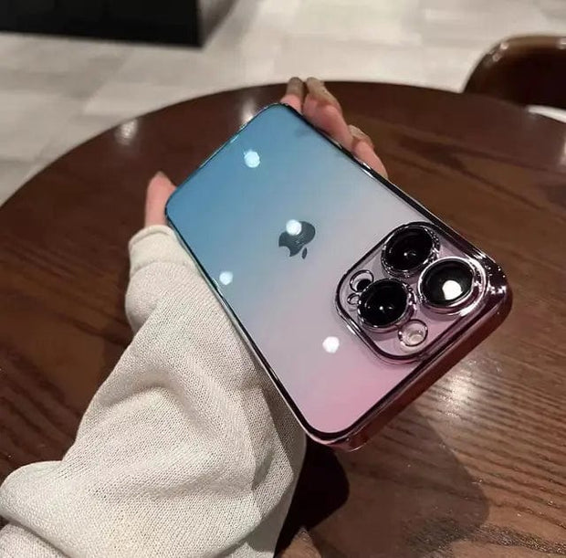 Looopix Luxury Gradient Color Transparent Phone Case