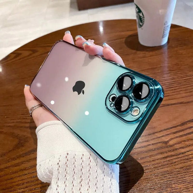 Looopix Luxury Gradient Color Transparent Phone Case