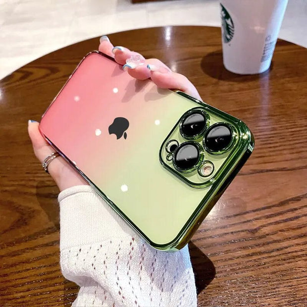 Looopix Luxury Gradient Color Transparent Phone Case