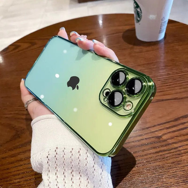 Looopix Luxury Gradient Color Transparent Phone Case