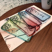Looopix Luxury Gradient Color Transparent Phone Case
