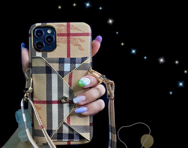 Looopix Luxury iPhone 12 - 15 Pro Max Slim Shockproof Case With Card Holder