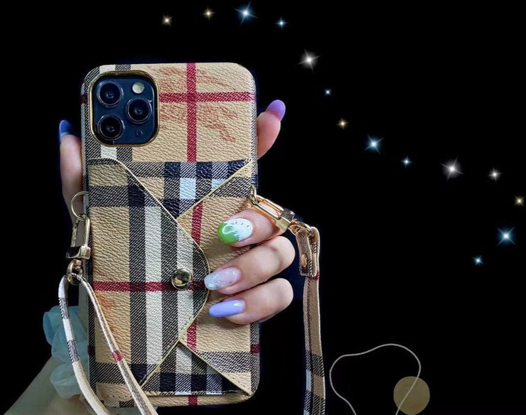 Looopix Luxury iPhone 12 - 15 Pro Max Slim Shockproof Case With Card Holder