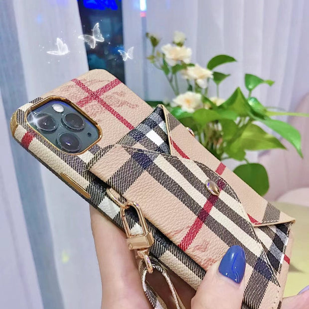 Looopix Luxury iPhone 12 - 15 Pro Max Slim Shockproof Case With Card Holder