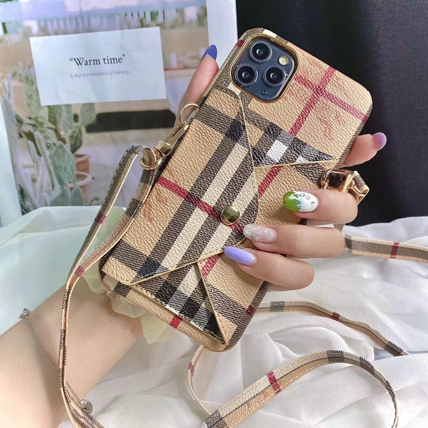 Looopix Luxury iPhone 12 - 15 Pro Max Slim Shockproof Case With Card Holder
