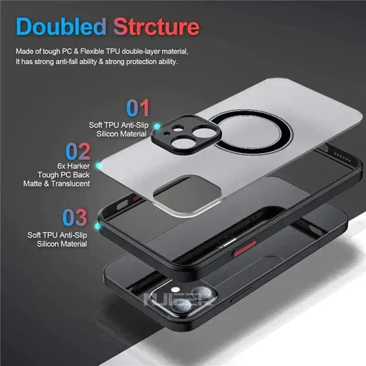 Looopix Luxury Magnetic For Magsafe Wireless Charge Phone Case