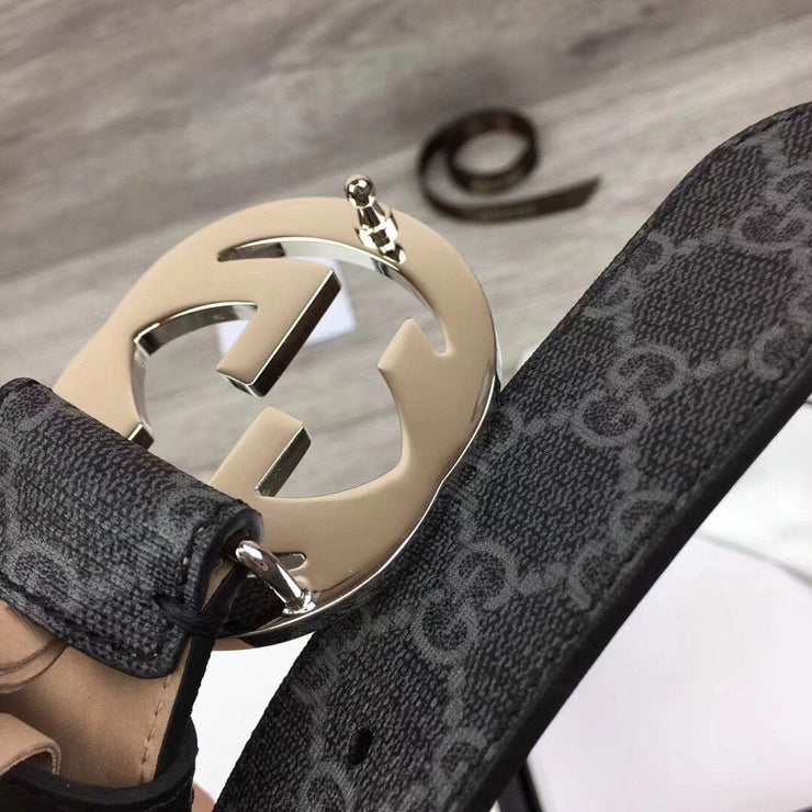 Looopix Lxurious Black Gucci Belt SiLouis Vuittoner Finished Logo
