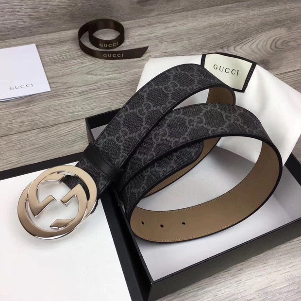 Looopix Lxurious Black Gucci Belt SiLouis Vuittoner Finished Logo