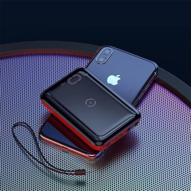 Looopix Mini Power Bank with Wireless Charger 10000mAh