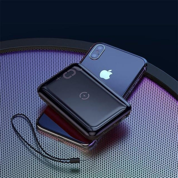 Looopix Mini Power Bank with Wireless Charger 10000mAh