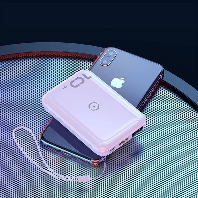 Looopix Mini Power Bank with Wireless Charger 10000mAh