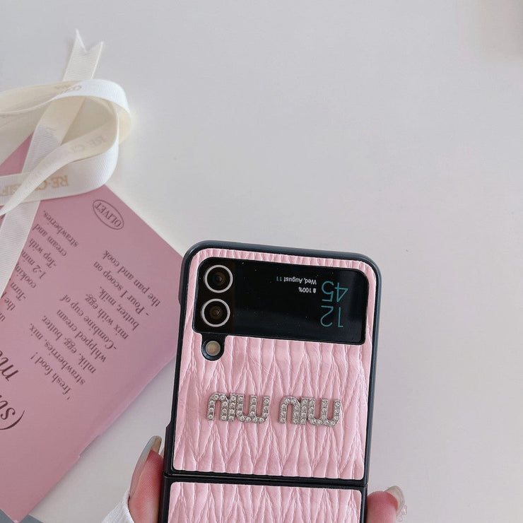 Looopix Miu Miu Z Flip/Z Fold Phone Cases | Glamorous Style