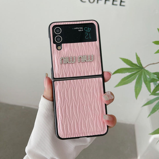 Looopix Miu Miu Z Flip/Z Fold Phone Cases | Glamorous Style