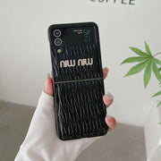 Looopix Miu Miu Z Flip/Z Fold Phone Cases | Glamorous Style