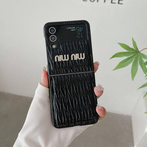 Looopix Miu Miu Z Flip/Z Fold Phone Cases | Glamorous Style