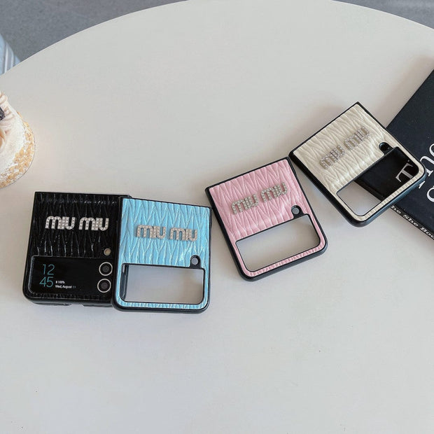Looopix Miu Miu Z Flip/Z Fold Phone Cases | Glamorous Style