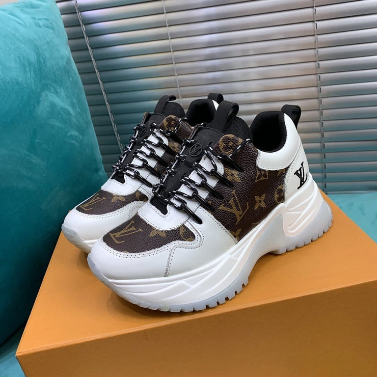 Looopix Modern Classic Louis Vuitton White High-Top Sneakers