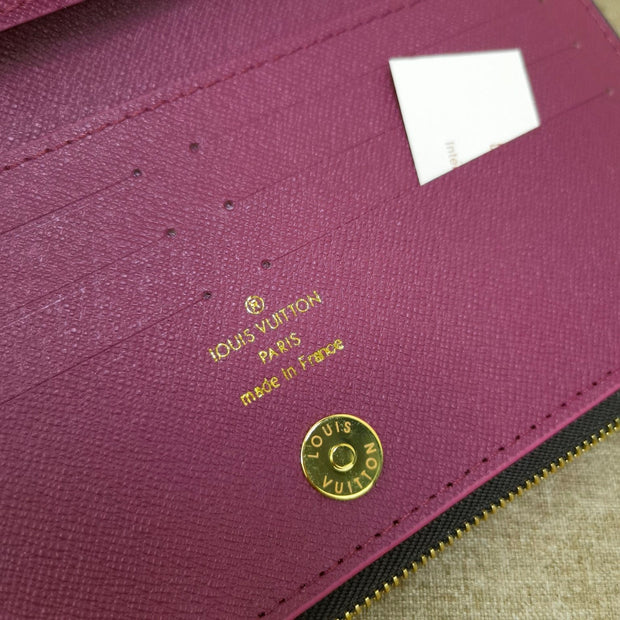 Looopix Monogram Bucket Pouch Brown Wallet