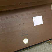 Looopix Monogram Bucket Pouch Brown Wallet