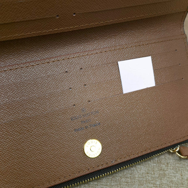 Looopix Monogram Bucket Pouch Brown Wallet