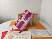 Looopix MultiColor Louis Vuitton Leather Zipper Wallet