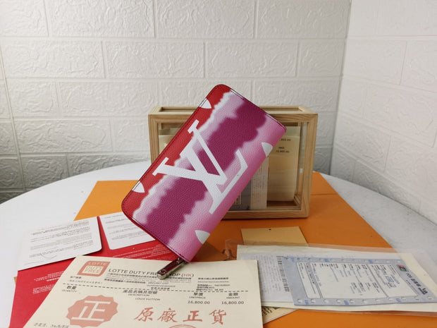 Looopix MultiColor Louis Vuitton Leather Zipper Wallet