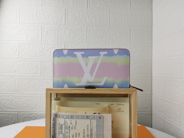 Looopix MultiColor Louis Vuitton Leather Zipper Wallet