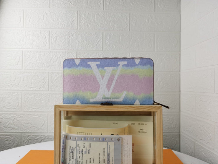 Looopix MultiColor Louis Vuitton Leather Zipper Wallet