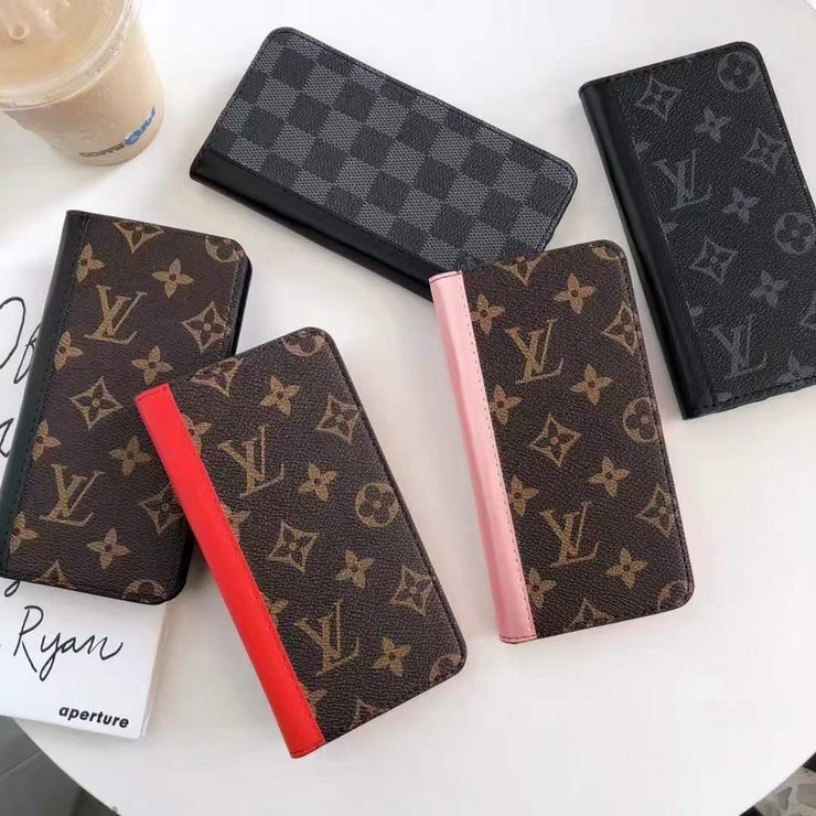Looopix New Leather Louis Vuitton and Gucci Folio Cases for iPhone 15