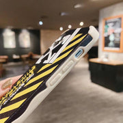 Looopix Off White Leather Fabric iPhone Case