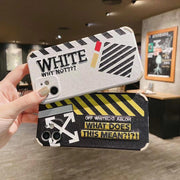 Looopix Off White Leather Fabric iPhone Case