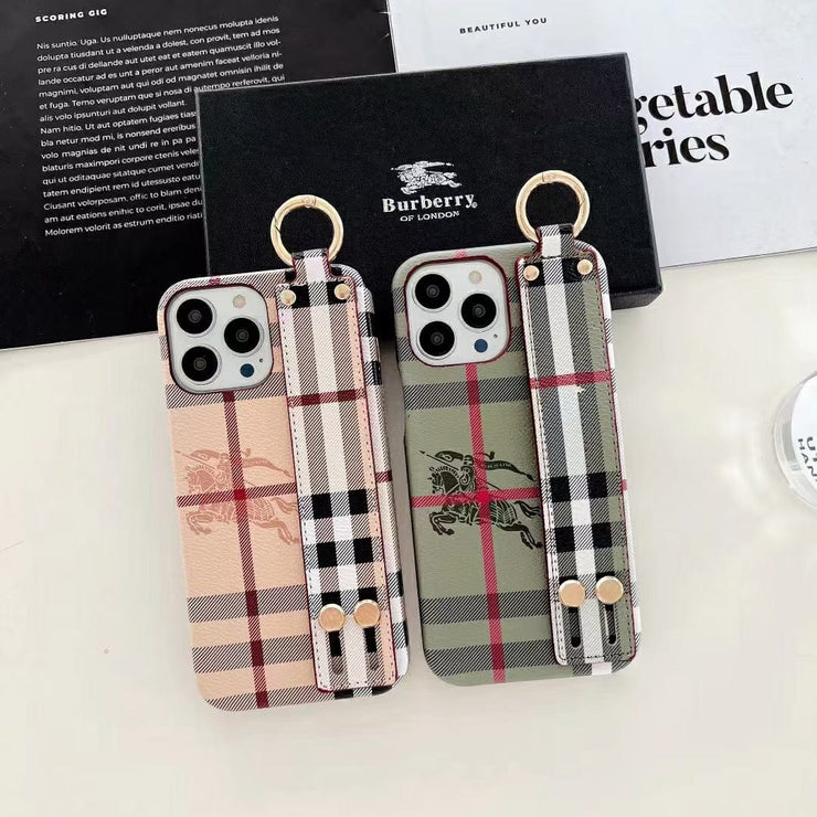 Looopix Phone Covers for iPhone 14 | Leather Burberry iPhone Case