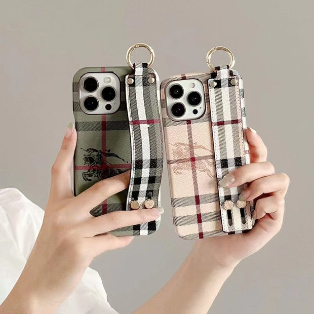 Looopix Phone Covers for iPhone 14 | Leather Burberry iPhone Case