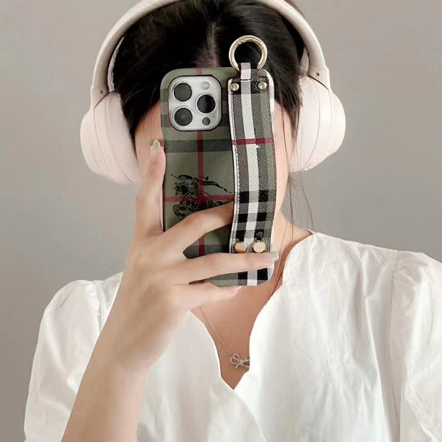 Looopix Phone Covers for iPhone 14 | Leather Burberry iPhone Case