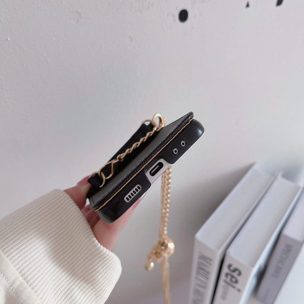 Looopix Prada Z Flip/Z Fold Phone Cases with Detachable Strap