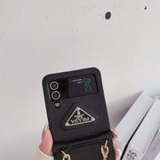 Looopix Prada Z Flip/Z Fold Phone Cases with Detachable Strap