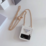 Looopix Prada Z Flip/Z Fold Phone Cases with Detachable Strap