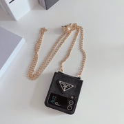 Looopix Prada Z Flip/Z Fold Phone Cases with Detachable Strap