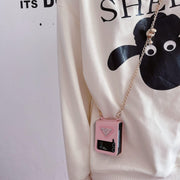 Looopix Prada Z Flip/Z Fold Phone Cases with Detachable Strap