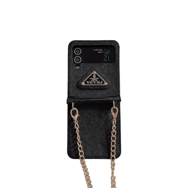 Looopix Prada Z Flip/Z Fold Phone Cases with Detachable Strap