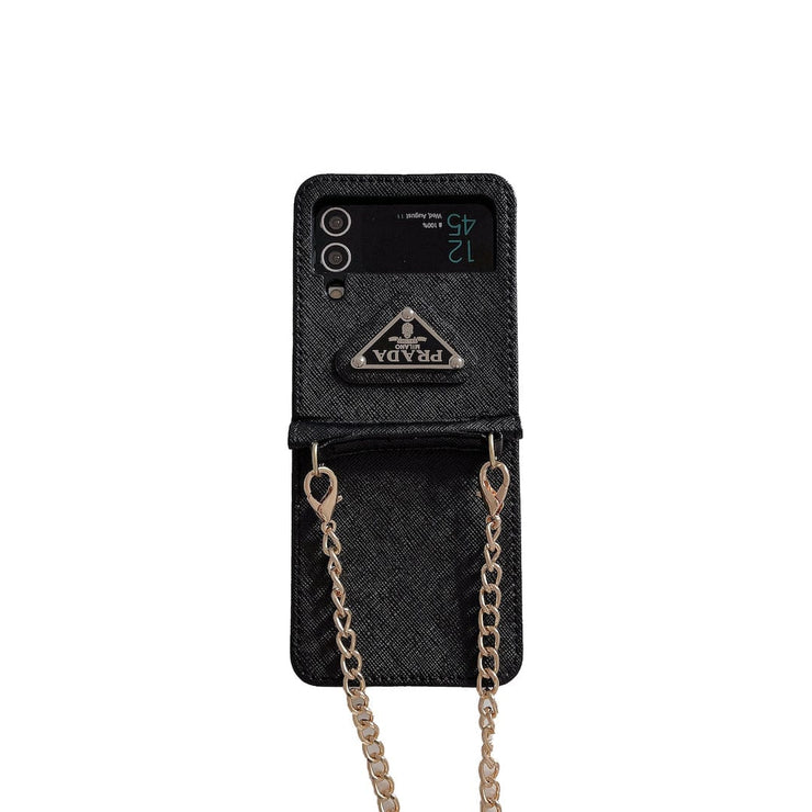 Looopix Prada Z Flip/Z Fold Phone Cases with Detachable Strap
