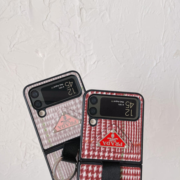 Looopix Prada Z Flip/Z Fold Phone Cases with Ring Holder