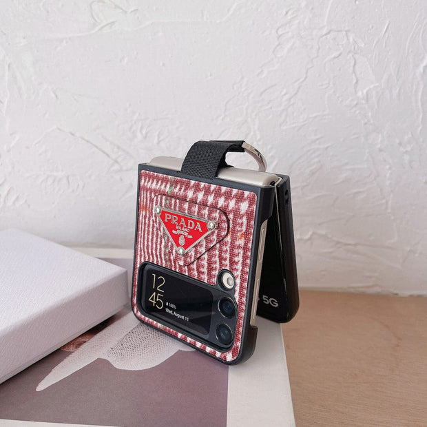 Looopix Prada Z Flip/Z Fold Phone Cases with Ring Holder