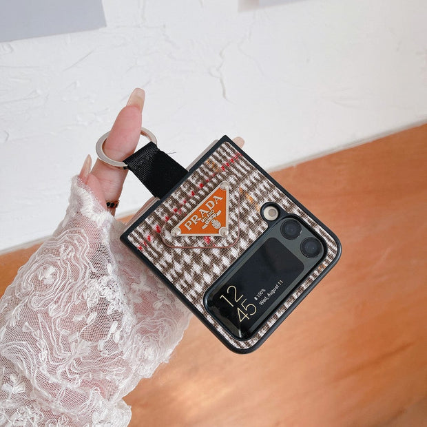 Looopix Prada Z Flip/Z Fold Phone Cases with Ring Holder