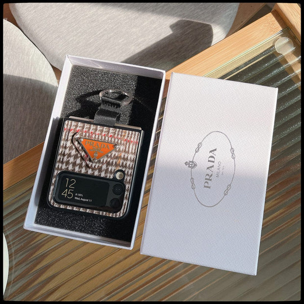 Looopix Prada Z Flip/Z Fold Phone Cases with Ring Holder