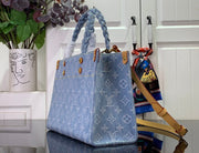 Looopix Premium Denim Louis Vuitton Tote Bag