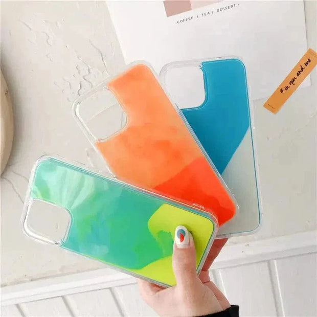 Looopix Quicksand Luminous Phone Case For iPhone 12 11 12 Pro Max XR XS Max X